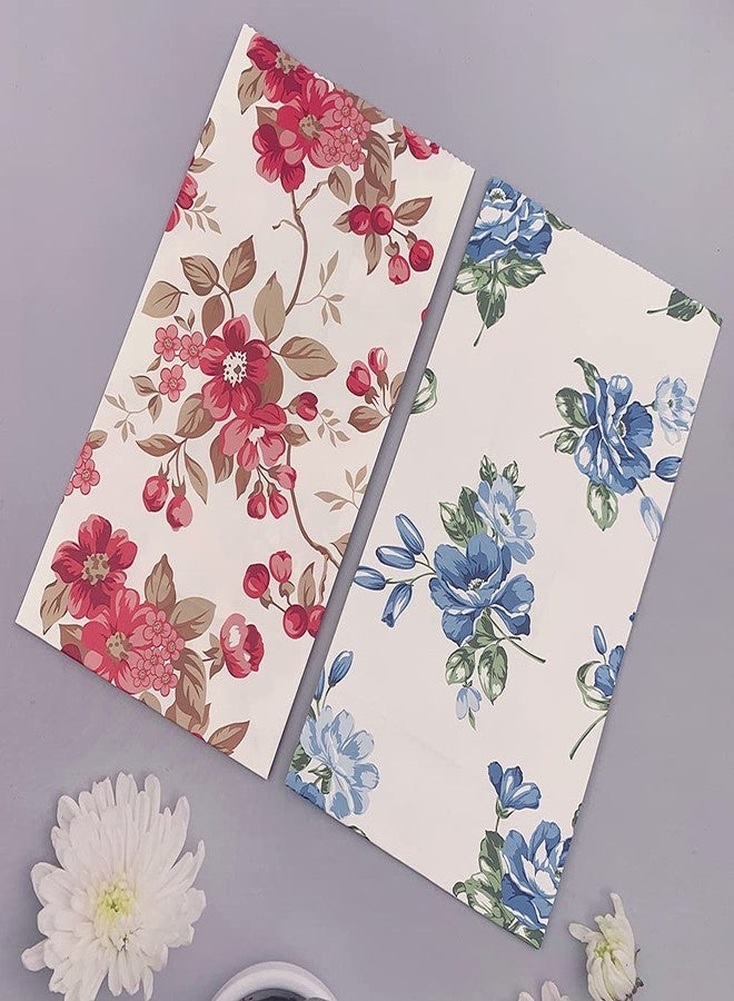 Suponey Floral Paper Bags Gift Bags Flower Party Favor Treat Bag Goody Bag with Stickers for Wedding Bridal Shower Anniversary Birthday Garden Party (16 Pcs) - Image 5